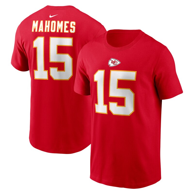 Kansas City Chiefs - Tričko "Name & Number" - červené, Patrick Mahomes
