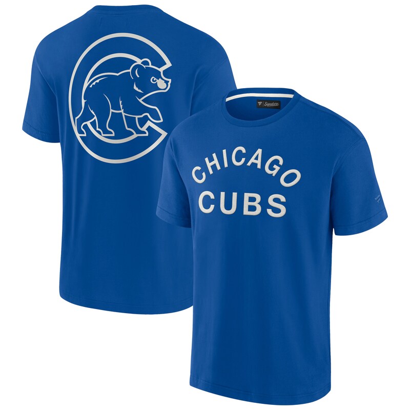 Chicago Cubs - Tričko "Signature Super Soft" - tmavě modré, krátký rukáv
