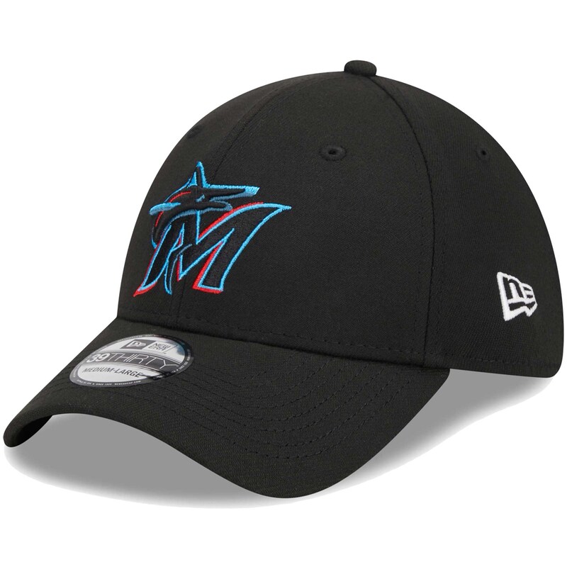 Miami Marlins - Kšiltovka 39THIRTY "Logo" - ohnutý kšilt, černá
