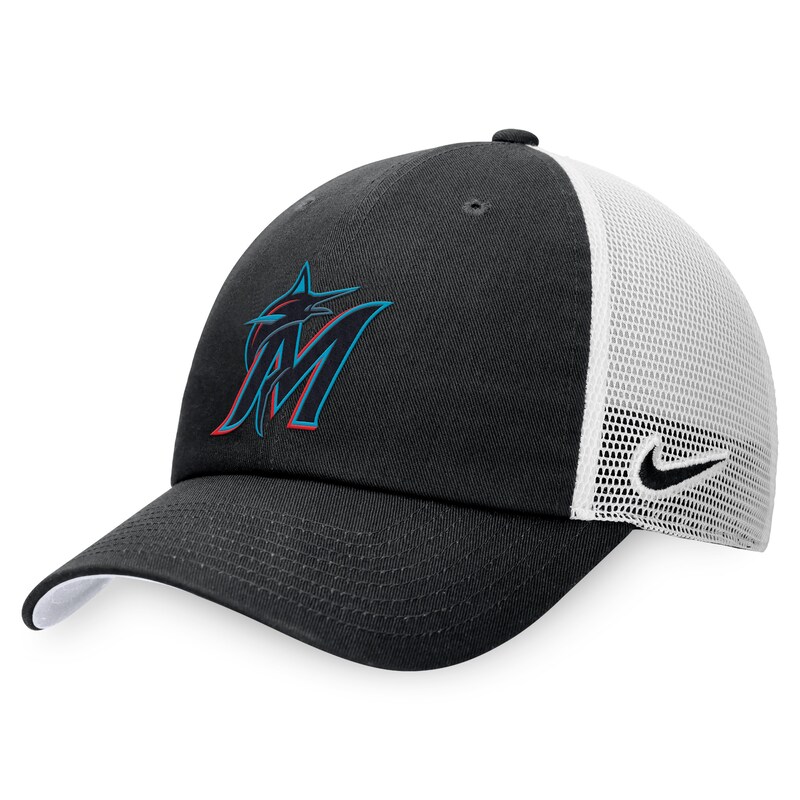 Miami Marlins - Kšiltovka "Heritage86 Trucker" - nastavitelná, černobílá