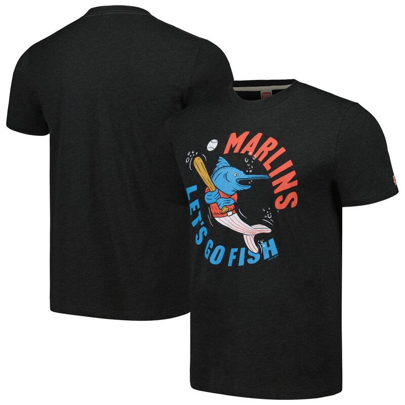 Miami Marlins - Tričko "Doddle Let's Go Fish" - tri-blend, černé