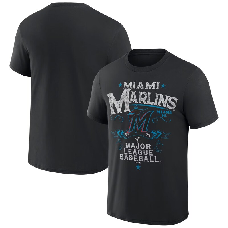 Miami Marlins - Tričko "Beach Splatter" - černé