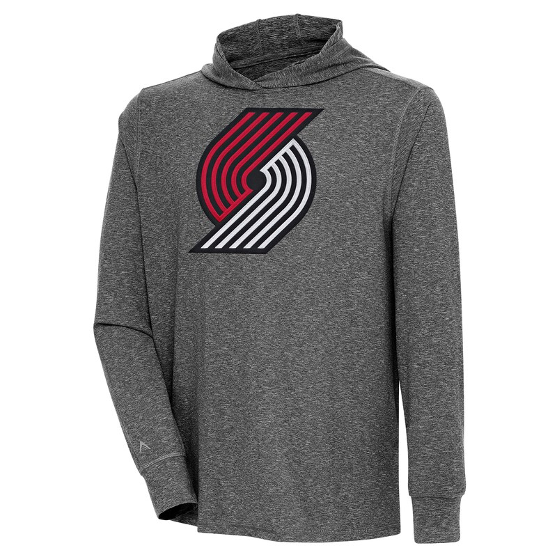 Portland Trail Blazers - Tričko s kapucí "Saga" - žíhané, dlouhý rukáv, černé