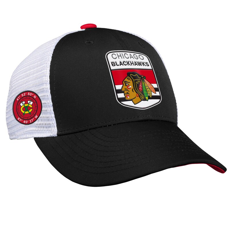 Chicago Blackhawks - Kšiltovka "Draft On Stage Trucker" dětská - černá, snapback, 2023