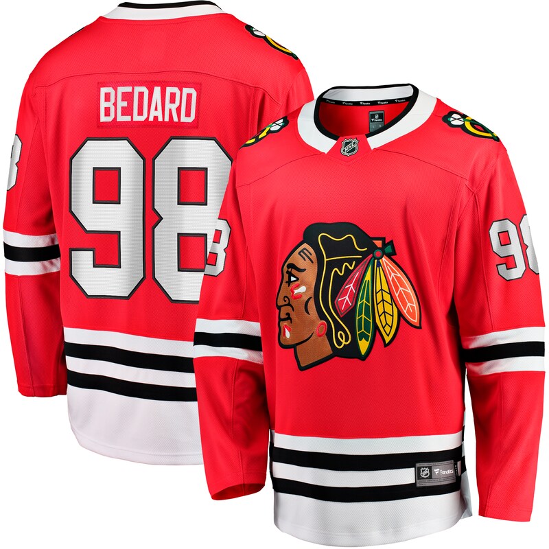 Chicago Blackhawks - Dres hokejový "Breakaway" - 2023, červený, domácí, Connor Bedard